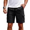 Men Cargo Shorts Relaxed Fit Lightweight Drawstring Waist Casual Summer Shorts with Multiple Pockets for Outdoor Activities