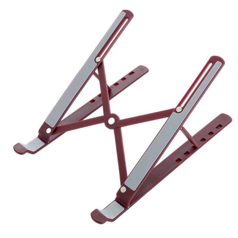 Ergonomischer faltbarer Laptop-Ständer Tragbarer Desktop-Ständer Verstellbar 6 Stufen Vertikal Platzsparendes Dock für Laptop Tablet