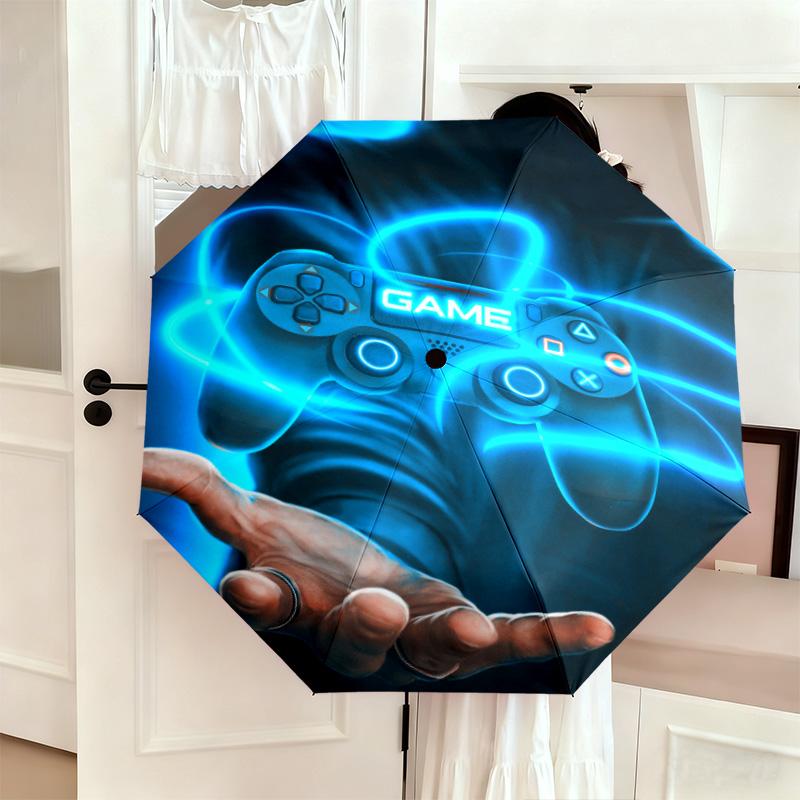 1PC Game Controller Automatic Umbrella - Suitable Travel Outdoor Portable Umbrella Birthday Gift Daily Essentials