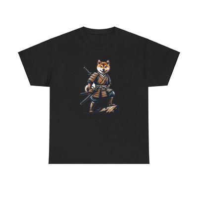 Unisex T-Shirt für Erwachsene Shiba Inu Samurai Krieger Neues Hunde-Grafik-T-Shirt für Erwachsene Humor