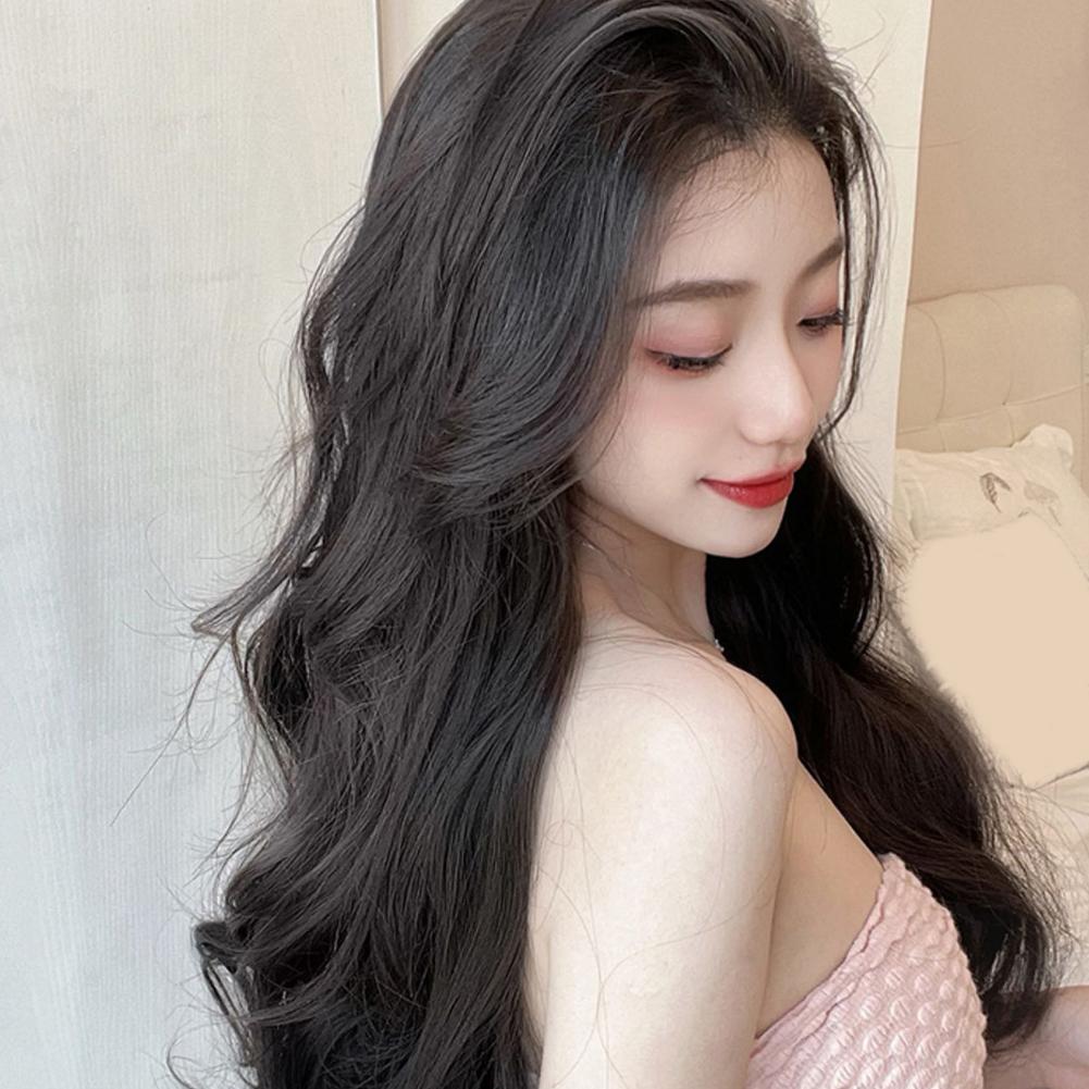 45/60cm Synthetic Curly Wig Piece U-Shape Natural Fluffy Large Wavy Curly Hair Wig With Clip Wedding Party Costume Wig Props