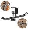 New Adjustable Desk Side Hook Hanging Double Pole Design Desk Mounted Hook Space Saving Carbon Steel Desk Side Handbag Rack