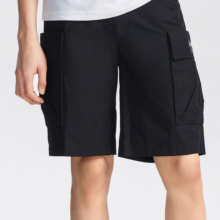 Li Ning Skateboard Series Cargo Multi-Pocket Loose Sports Shorts Men Shorts Black AKSR121-1