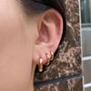 2PC Minimalist Stainless Steel Classic Round Gold Color Earring for Women Men Tiny Huggie Hoop Punk Rock Party Jewelry Gifts 20G