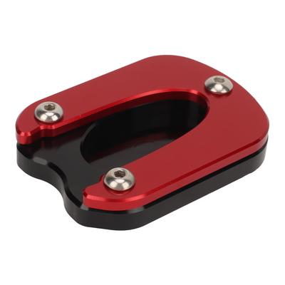 Motorrad Seitenständer Pad Aluminiumlegierung Seitenständer Fußstütze Ersatz für Enfield Meteor 350 2021‑2023 Rot