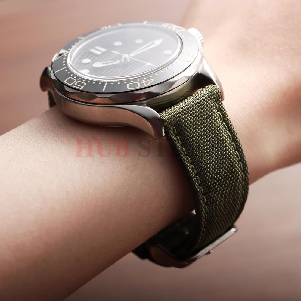 Sailcloth Watch Strap 20mm 22mm for Seiko Band Waterproof Fabric Watchband Quick Release Wristband High Quality Women Men Belt