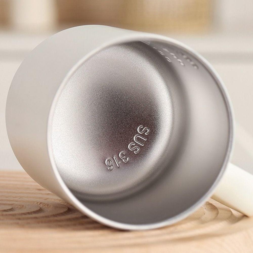 Rotating Dust Cover Office Water Cup 300 ML Milk Cup Creative Thermos Cup  Study