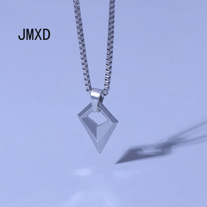 

JMXD Мужская подвеска с бриллиантовой стрелой, ювелирная цепочка, треугольный конус, ожерелье в стиле панк, хип-хоп