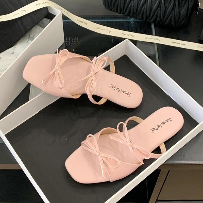 Fashion Bailamos 2025 Summer Brand Women Slipper Fashion Slip On Ladies Casual Flip Flop Shoes Soft Flat Heel Outdoor Beach Slides Mujer