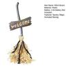 Animated Floating Witch Broom 28" Halloween Magic Dancing Broom Light Up Moving Broomstick with Sound for Haunted House Floor Decor
