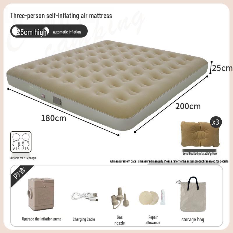 One-Button Automatic Inflatable Camping Mattress for Tents