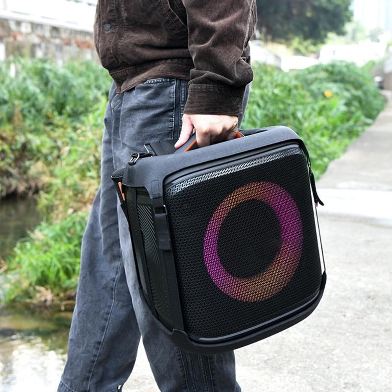 Speaker Cover Reinforced EVA Padding and Soft Lining Hollowed Design Includes Adjustable Carrying Strap for Encore 2