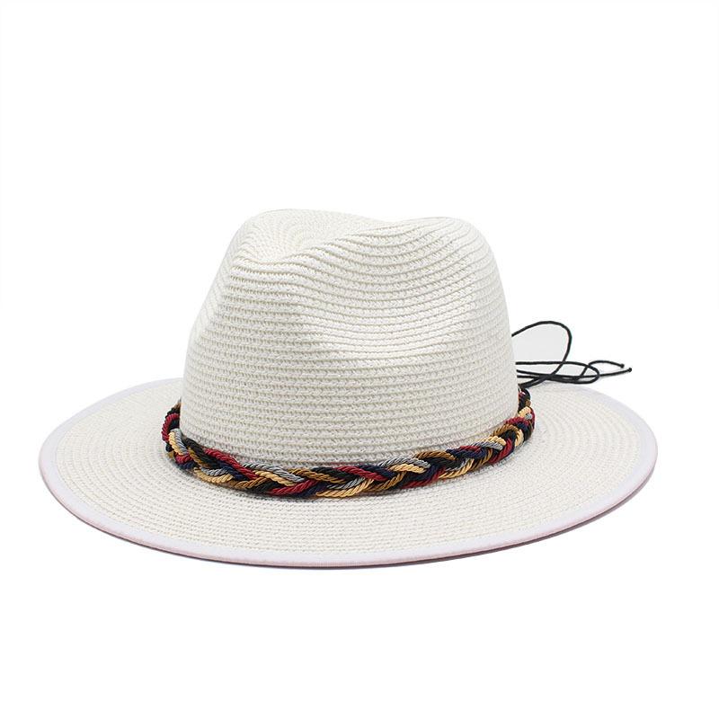 Spring And Summer Women Straw Hat Panama White Top Hat Sun Hat Travel Sun Protection Hat Photo Gift Hat