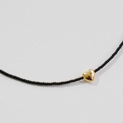 OURPIERRE ROMANTIC NECKLACE BLACK