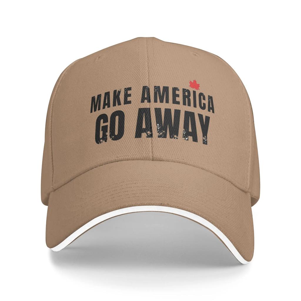 Make America Go Away Baseball Cap Tennis Skate Sun Hip Hop Hats FeUnisex Unisex Yk Funny Design Snapback Cap