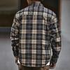 Fashionable Plus Size Long Sleeve Plaid Shirt Men's Spring and Autumn Loose Casual Work Shirt