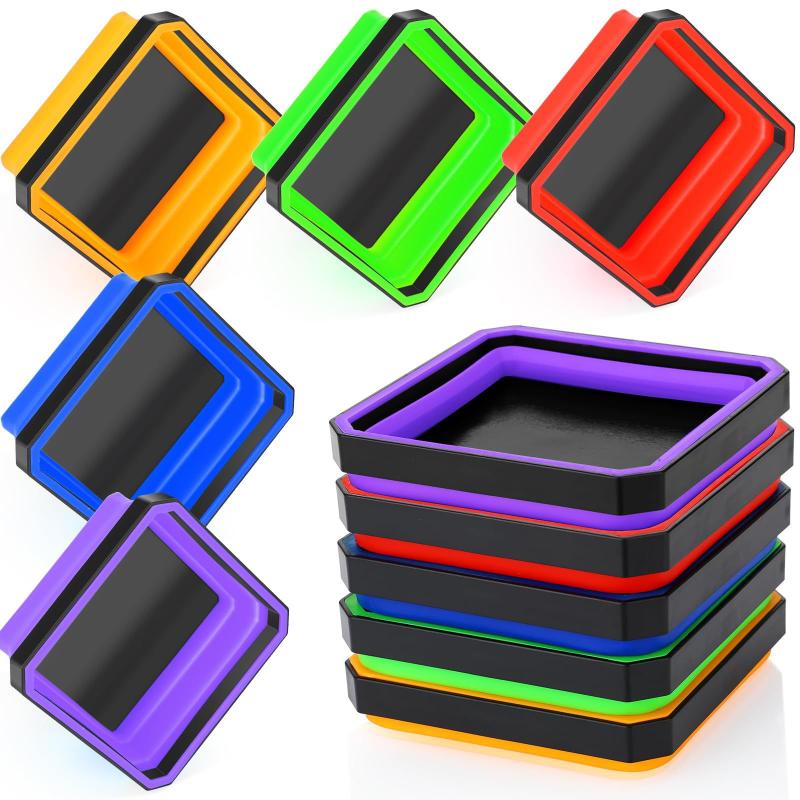 1Pcs Silicone Bowl Tool Part Storage Box Organizer 4.5Inch Collapsible Magnetic Screw Tray For Plumber Carpenters
