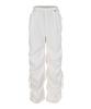 LALAFOX Side String Parachute Pants White Bq2Wp027