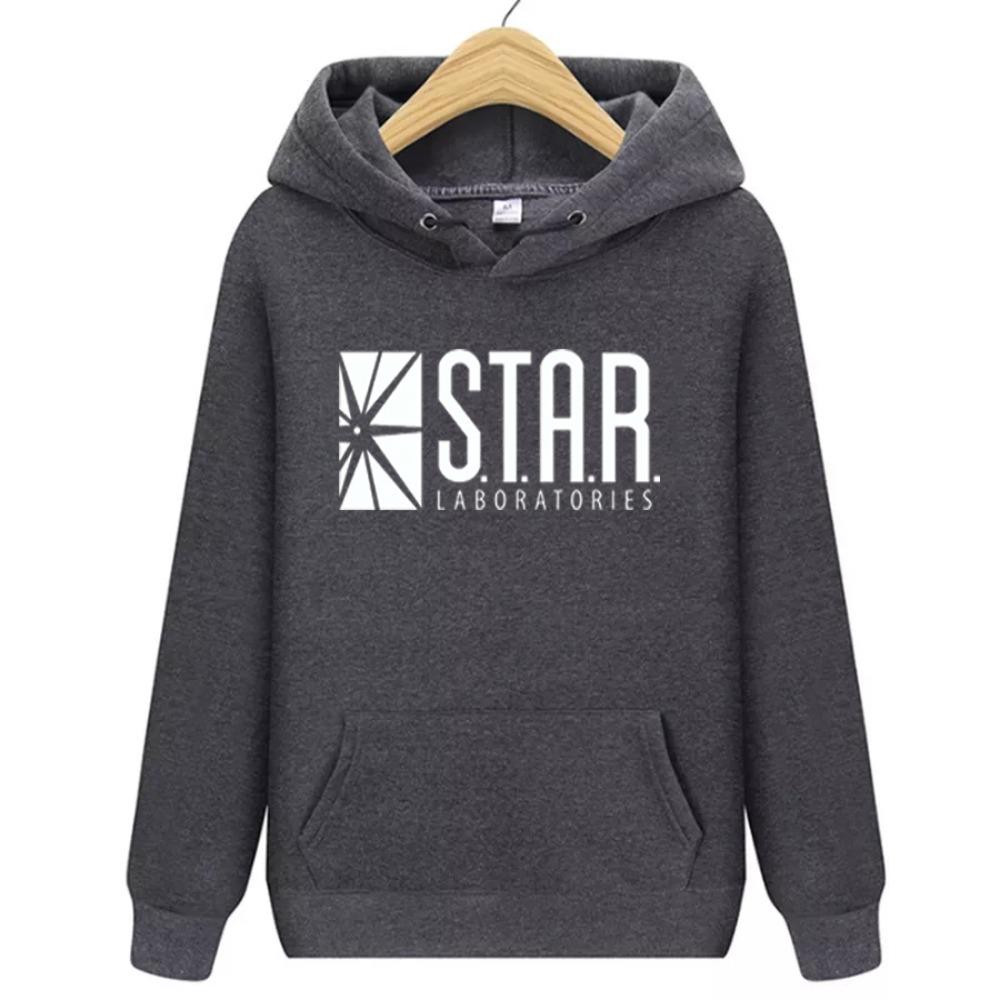 Fashionable and comfortable sports and fitness star hoodie