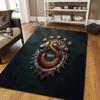 Futbol Club Barcelona2 Flannel Pattern Square Carpet,Area Rug,Carpet Rug for Living Room Bedroom Sofa Playroom Decor,Non-slip Floor Mat