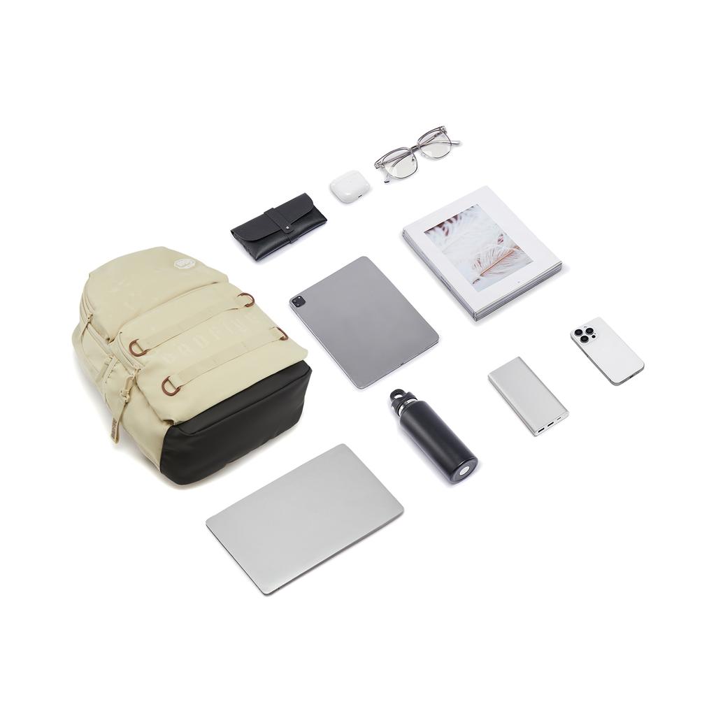 Li Ning Polyester Backpack Unisex Beige ABSV407-2