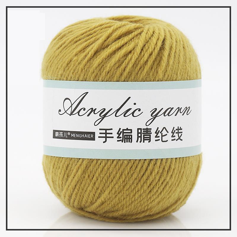 4-trådig akrylfibergarn för handstickning, blandgarn, virkning, halsduk, DIY-garn, handgjorda sybehör