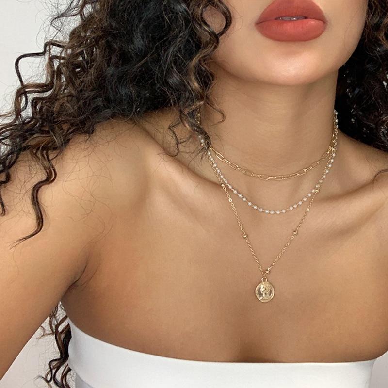 17 km Stylové Stylové Asymetrické Zámek Náhrdelníky Twist Zlatá Barva Tón Barvy Robustní Tlustý Dámský Zámek Choker Řetěz Náhrdelníky Sběr Sběr