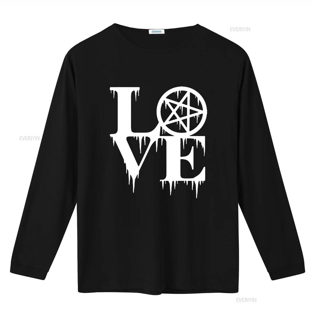 Wiccan pagan and Occult Clothing Love Womens T Shirt Black S vintage Washed graphic Unisex Soft Stylish Comfortable