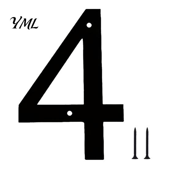 Wall Mount Address Number 3D House for Outside, Modern 0-9 Floating Numbers, Outdoor Mounted Numbers Weather-proof Metal Sign Door, Mailbox,