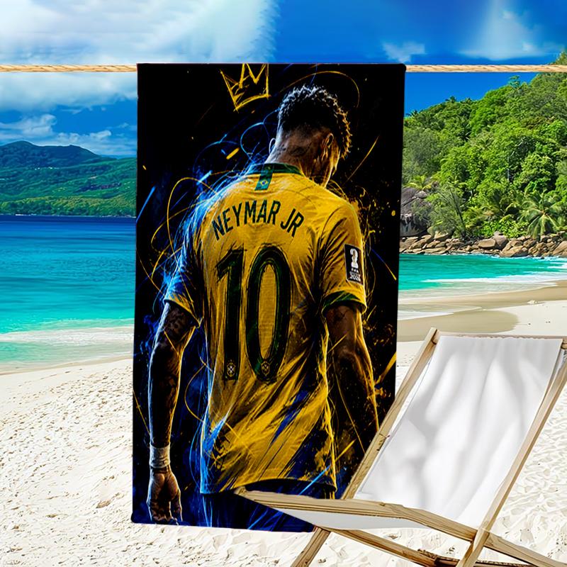 Big Stage Soccer Legend Beach Towel - Soft, Absorbent Microfiber, Lightweight, Ideal for The Beach, Parties, Travel, Camping fan gifts