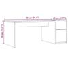 VidaXL Table basse chêne artisanal 90x45x35 cm bois d'ingénierie 856057