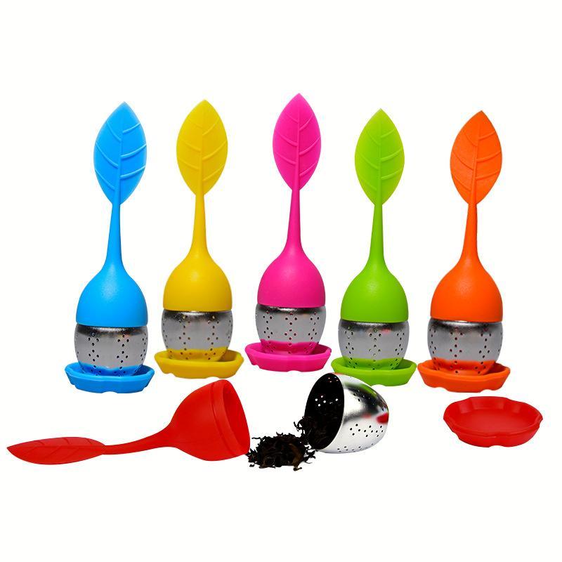 Tea Strainers Tea Infusers Teaware High Temperature Resistance Silicone Filters Scented Tea Tools Cute Leaf Teaware