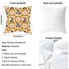 O-Orla Kiely Flower Cushion Cover Pattern Printed Pillowcase for Living Room Sofa Cushion Cover & Bedroom Decor