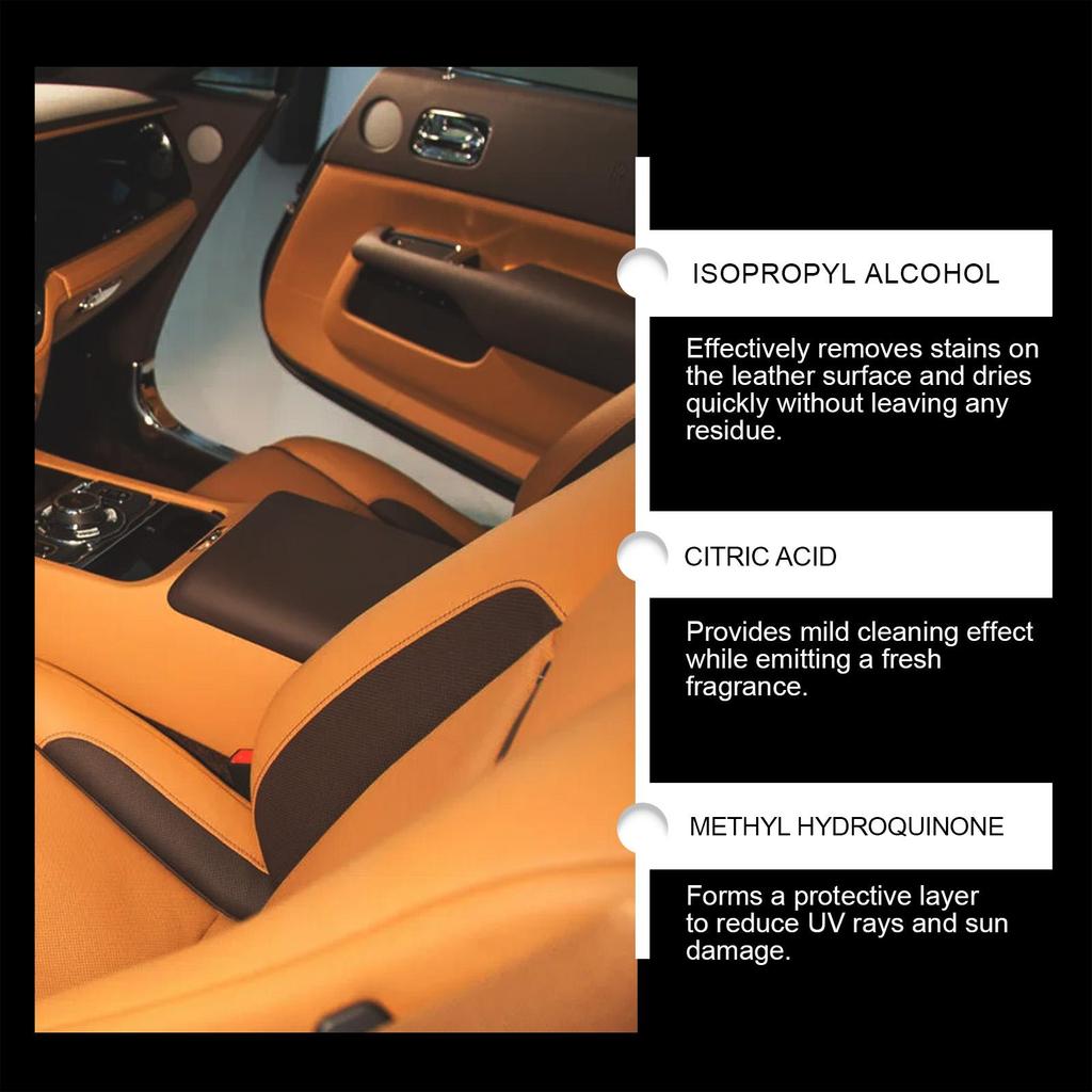 Homonth Autoputzleder Reinigungstücher Auto Innenleder Glanz Reinigungstücher Fleckenentfernung Reinigung