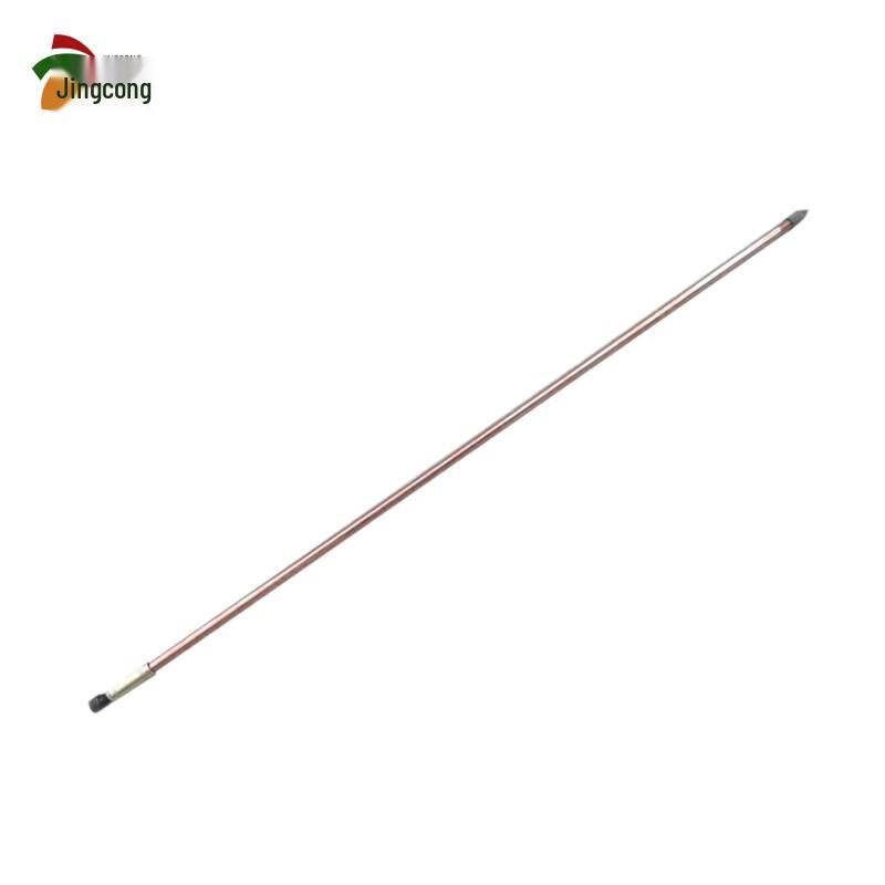 Copper Lightning Rod & Grounding Set