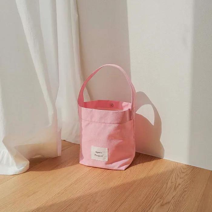 [Agnes Project] Peanut Tote Bag_Pink