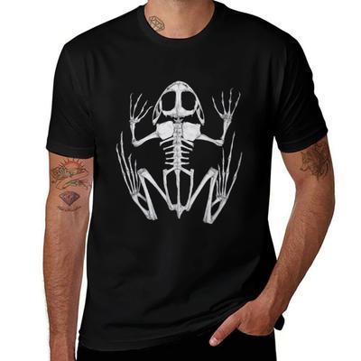 Frog Skeleton TShirt Plus Size Basic Short Sleeve Top