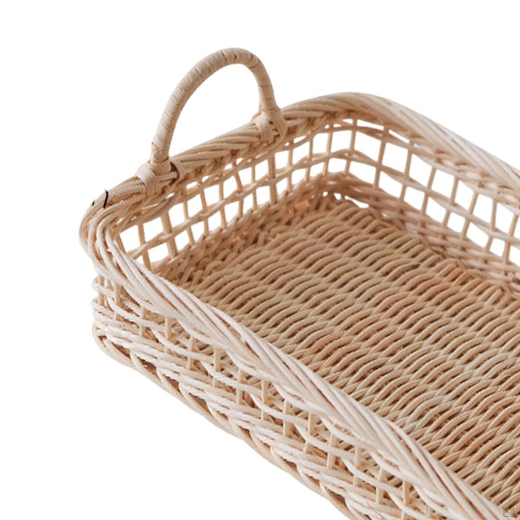 Handmade Storage Basket Sundries Decorative Utility Organizer Picnic