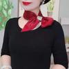 New Fashion Wraps Neck Guard Cross Scarves Solid Color Satin False Collar Cross Neckerchief Silk Scarf