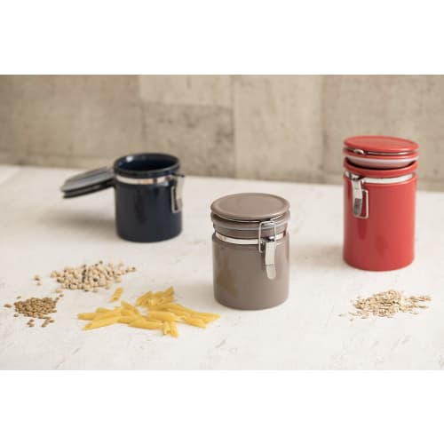 ZERO JAPAN Coffee Canister 200, Steel Gray, 800cc, CO-200 SGY, Storage Container, Made in Japan, Mino Ware