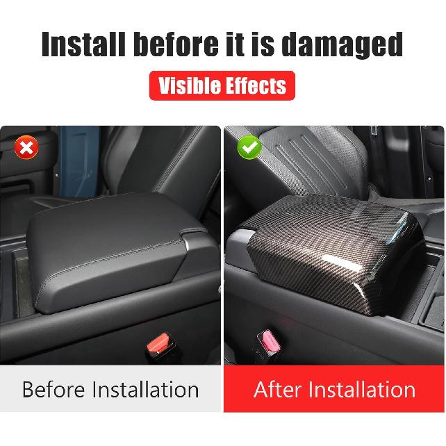 Central armrest Box Protective Cover Suitable for 2020-2025 Land Rover Defender 90 110 130 Center Console Riser pad Internal Storage Box Protective