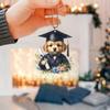 Gnome Acrylic Whimsical Car Accessory Keychain For Creative Graduation Season Decor