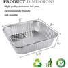 Ailelan Aluminum Pans, 8x8 Aluminum Foil Pans, 50-Pack Disposable Aluminum Pans Perfect for Cooking, Heating, Storing, Prepping Food