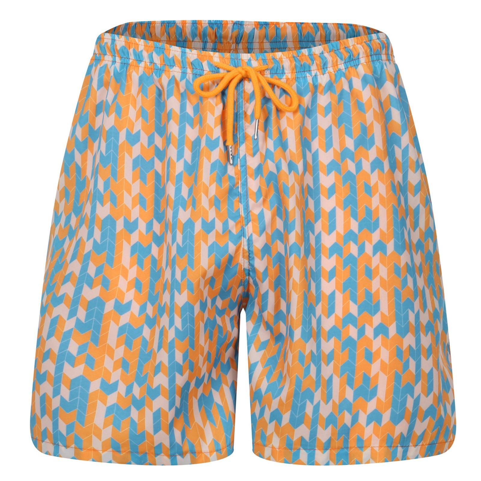 

Мужские специальные пляжные повседневные плавки со встроенной компрессионной подкладкой и шнурком M жёлтый