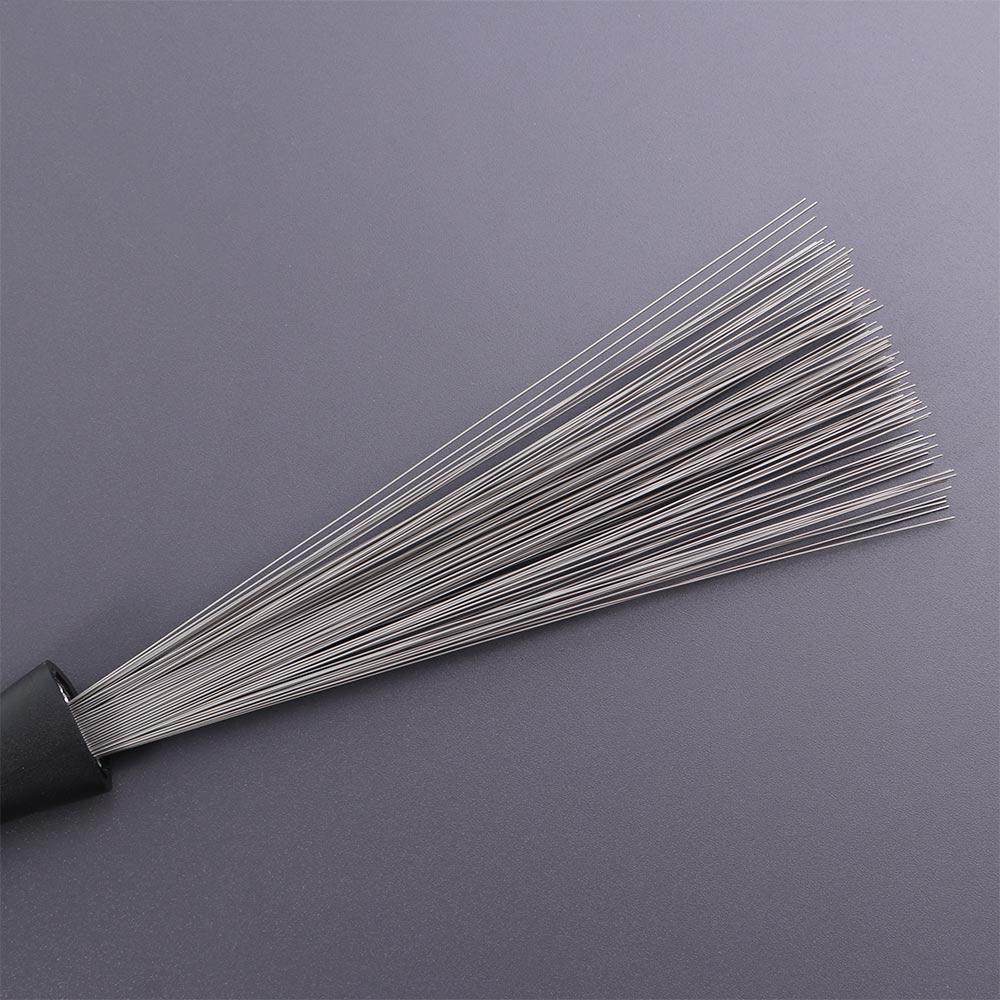 Metal Wire Retractable Sticks Percussion Instruments Percussion Part Drum Brushes Music Cleaning Sticks Brush Musical Cleaner