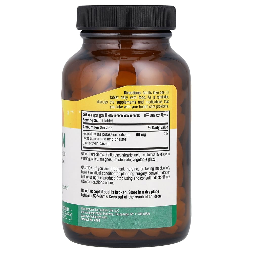 Country Life Potassium 99mg 250 Tablets