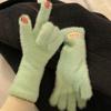 Warm Winter Plush Gloves Mink Fleece Velvet Mittens Korean Touch Screen Gloves  Winter Accessories