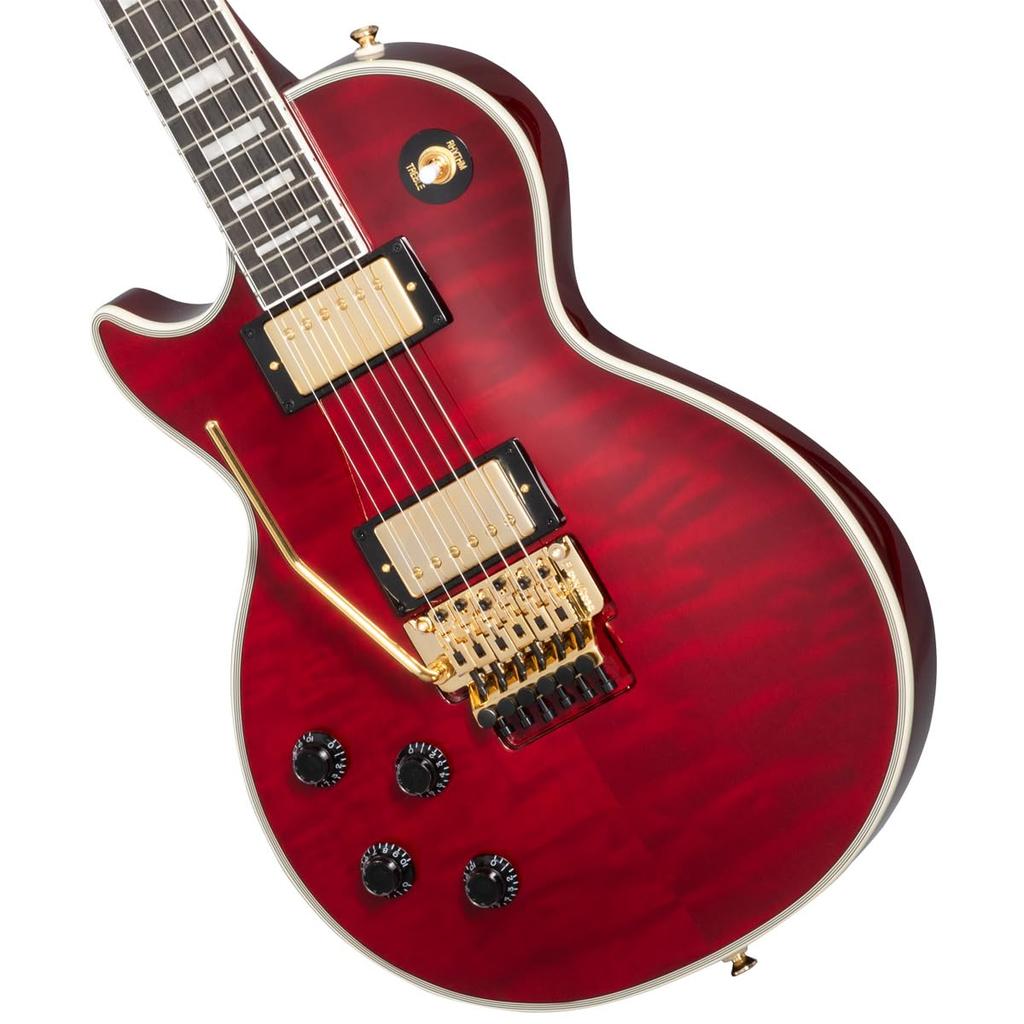 Epiphone /Alex Lifeson Les Paul Custom Axcess Quilt Ruby LH Left Handed [Left-Handed]