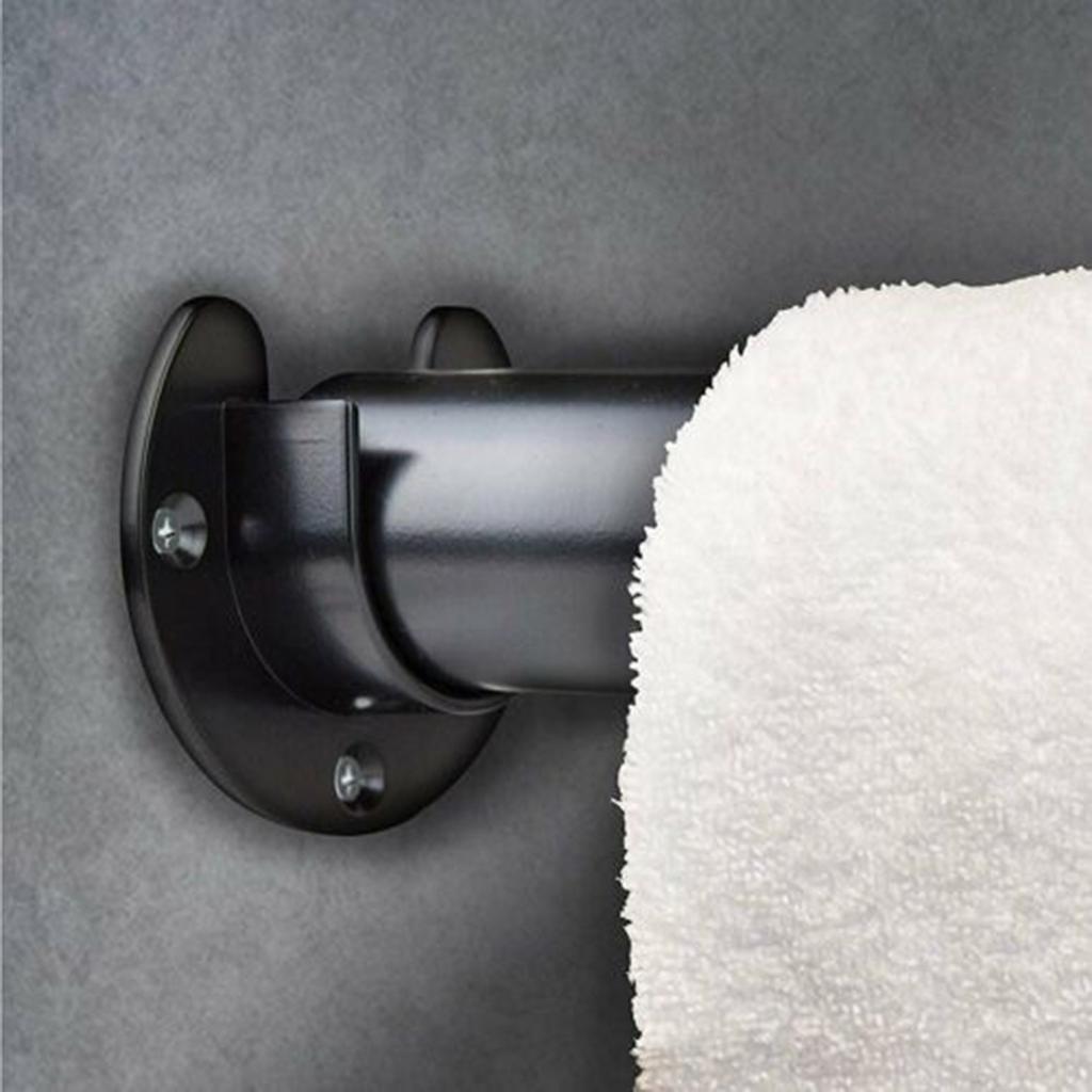 Lever Closet Bracket Hanger Set Stainless Steel Pole