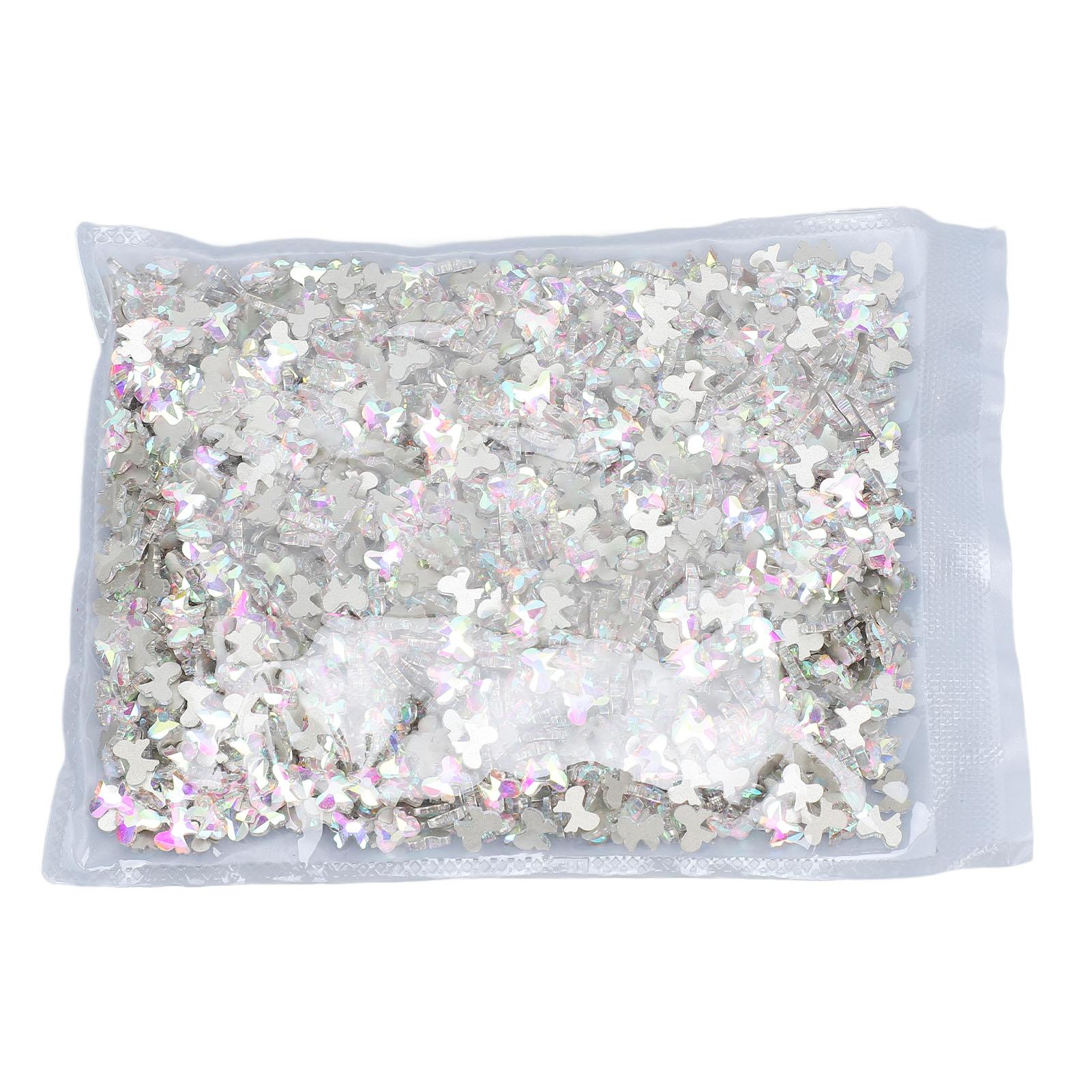 

Набор страз для ногтей в форме банта с плоской задней частью, компактные украшения из страз для нейл-арта для обуви